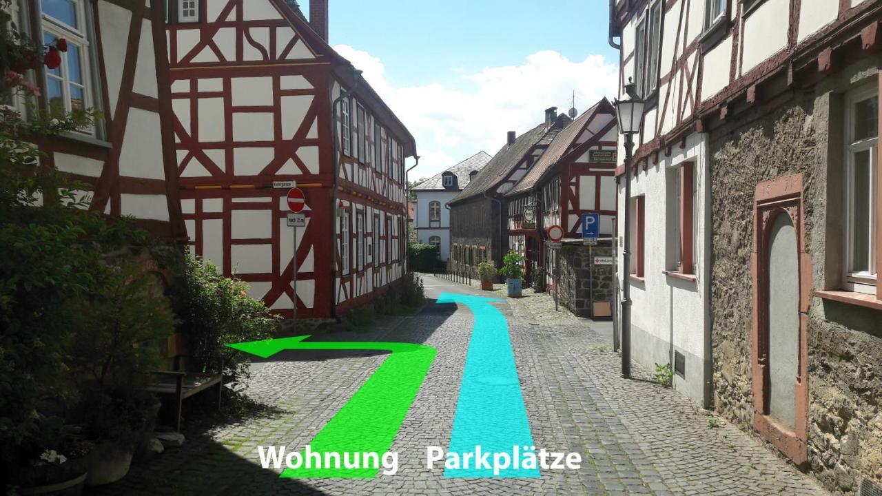 Historische Ferienwohnung Mit Kamin In Lich 외부 사진