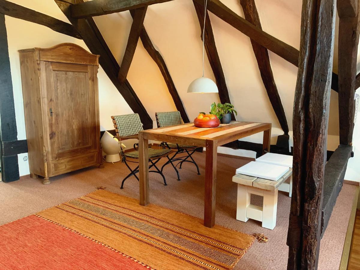 Historische Ferienwohnung Mit Kamin In Lich 외부 사진